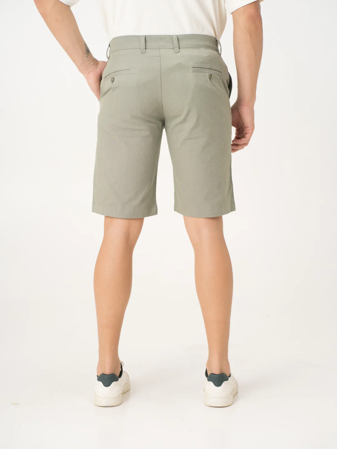 Sprout Green Chino Shorts - Image 7