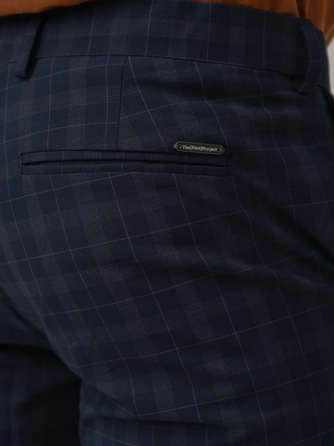 Starling Navy Checks Formal Pants - Image 6