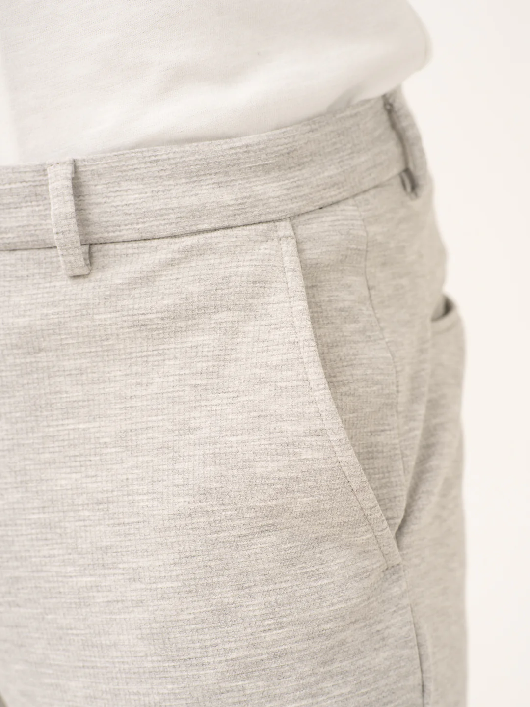 Static Grey Waffle Textured Power-Stretch Pants - Image 11