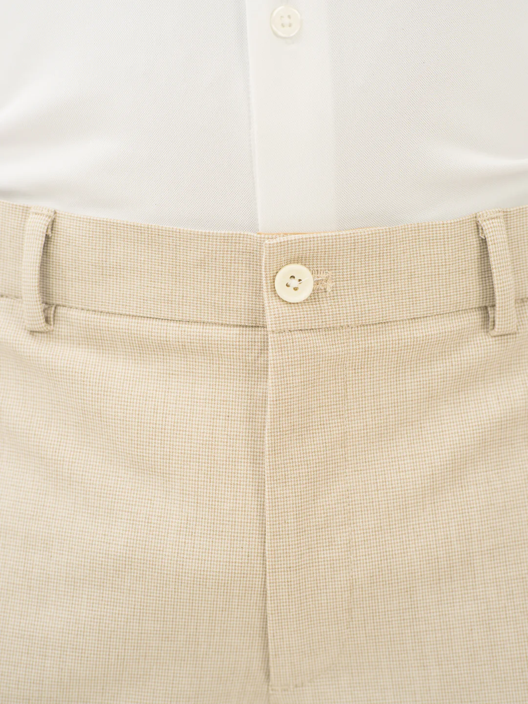 Stone Khaki Houndstooth Pants - Image 11