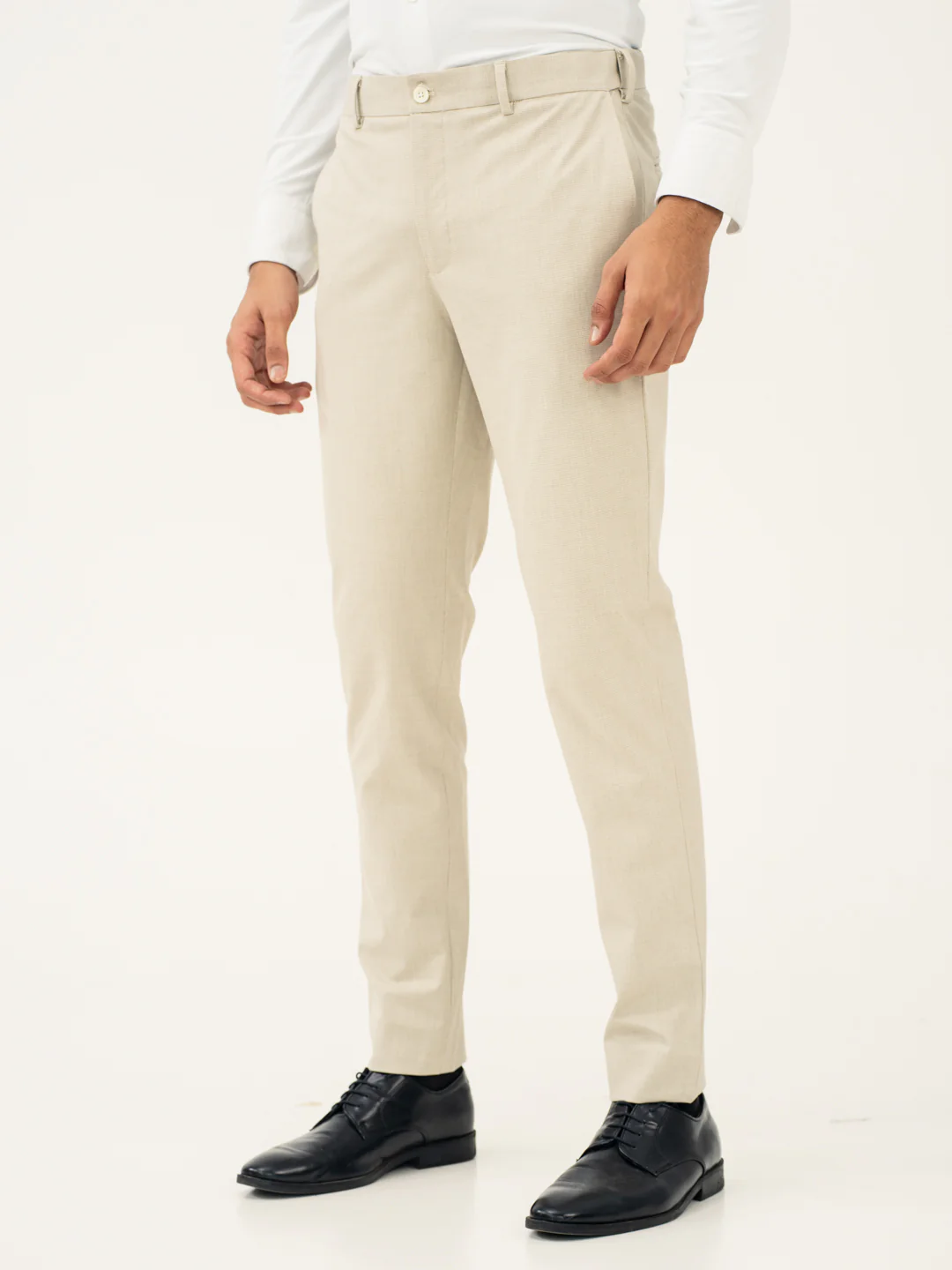 Stone Khaki Houndstooth Pants - Image 7