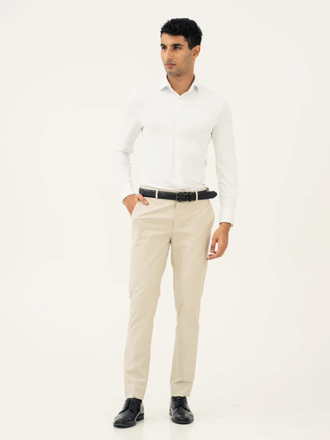 Stone Khaki Houndstooth Pants - Image 8