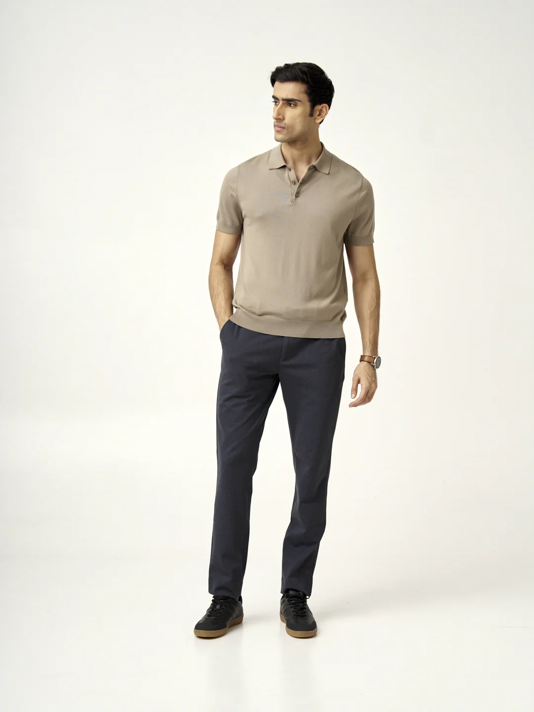 Storm Grey Houndstooth Power-Stretch Pants - Image 5