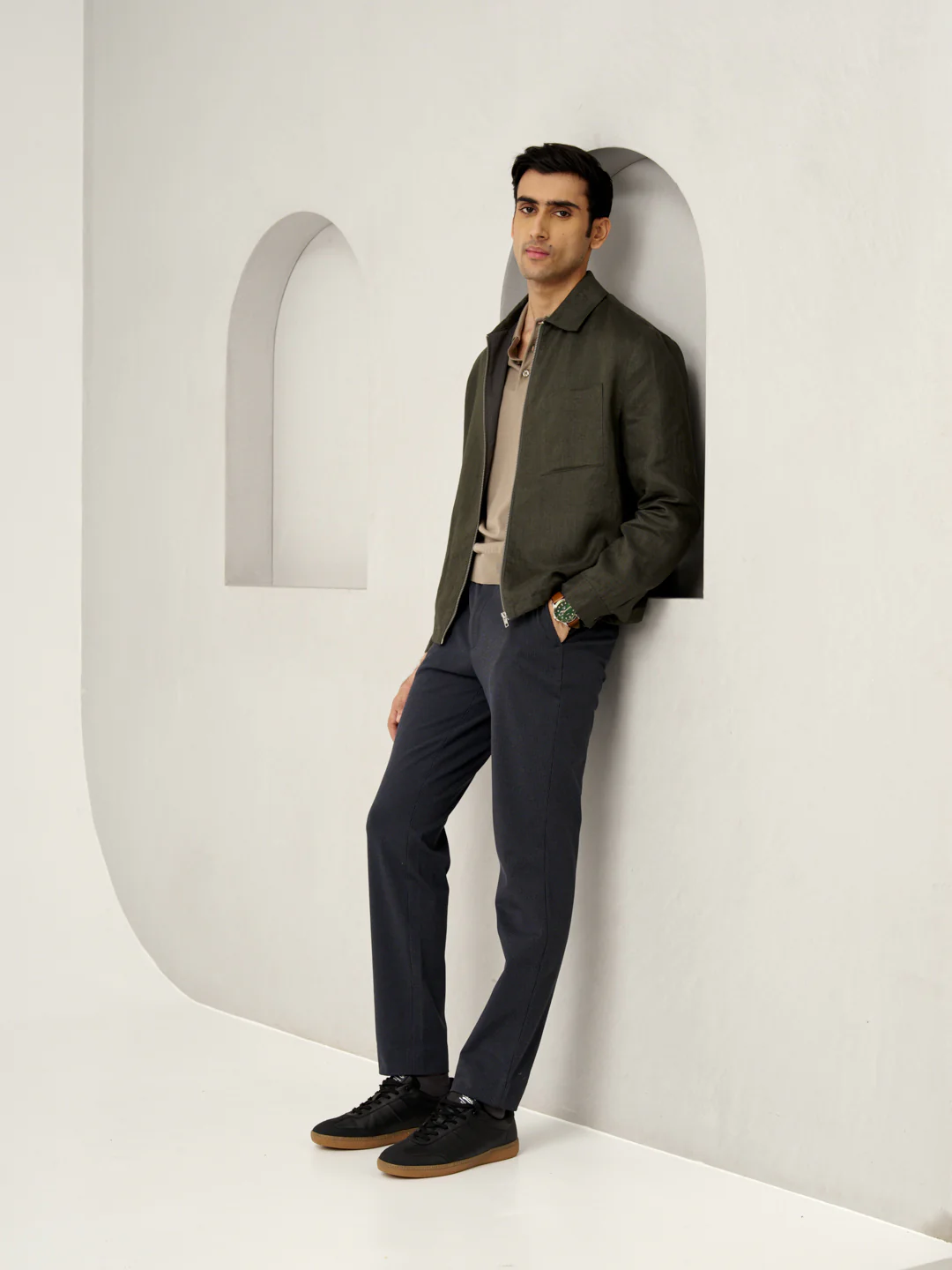 Storm Grey Houndstooth Power-Stretch Pants - Image 6