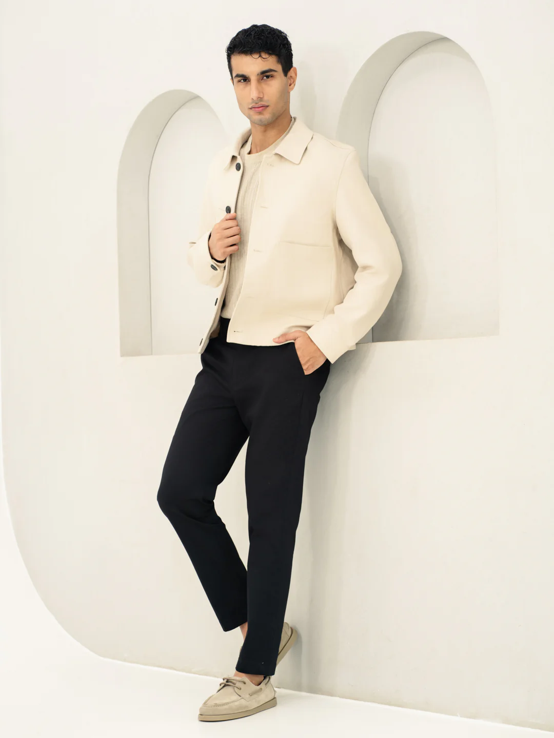 Stormguard Black Slim Fit Stretch Chinos - Image 6