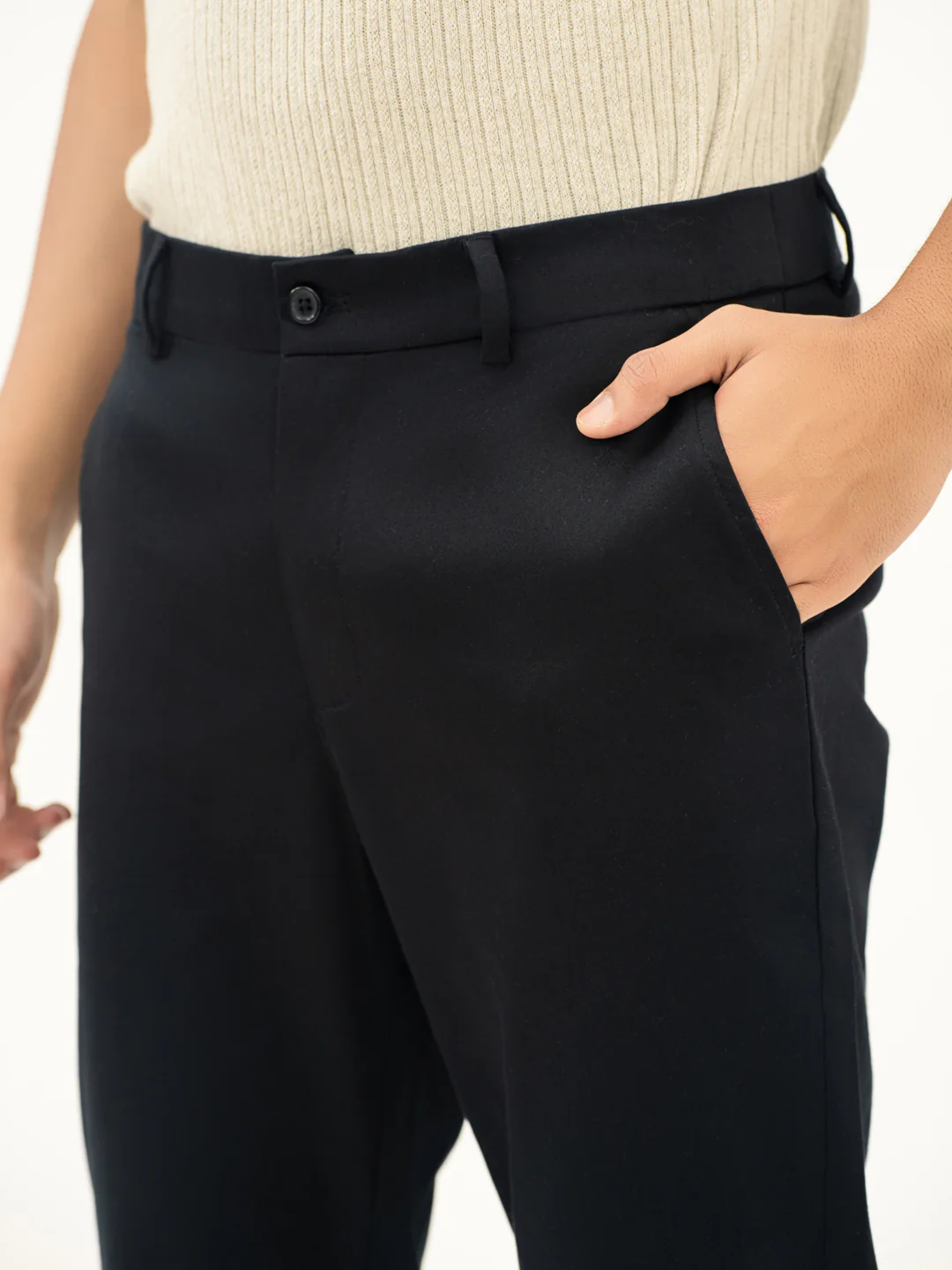 Stormguard Black Slim Fit Stretch Chinos - Image 8