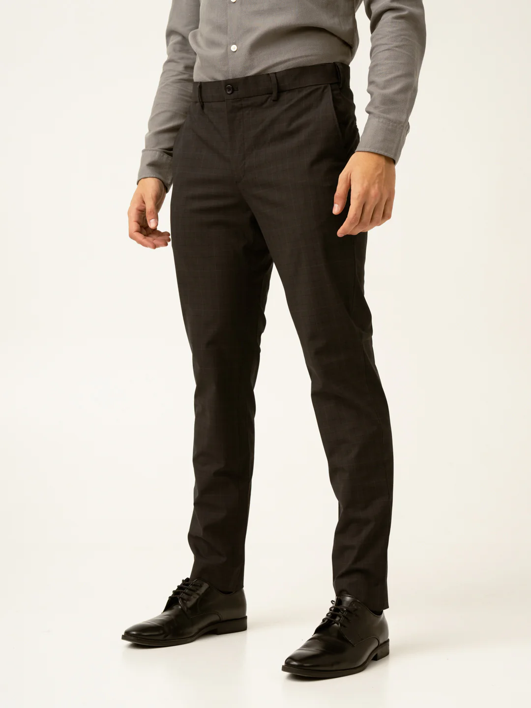 Submarine Black Checks Formal Pants - Image 10