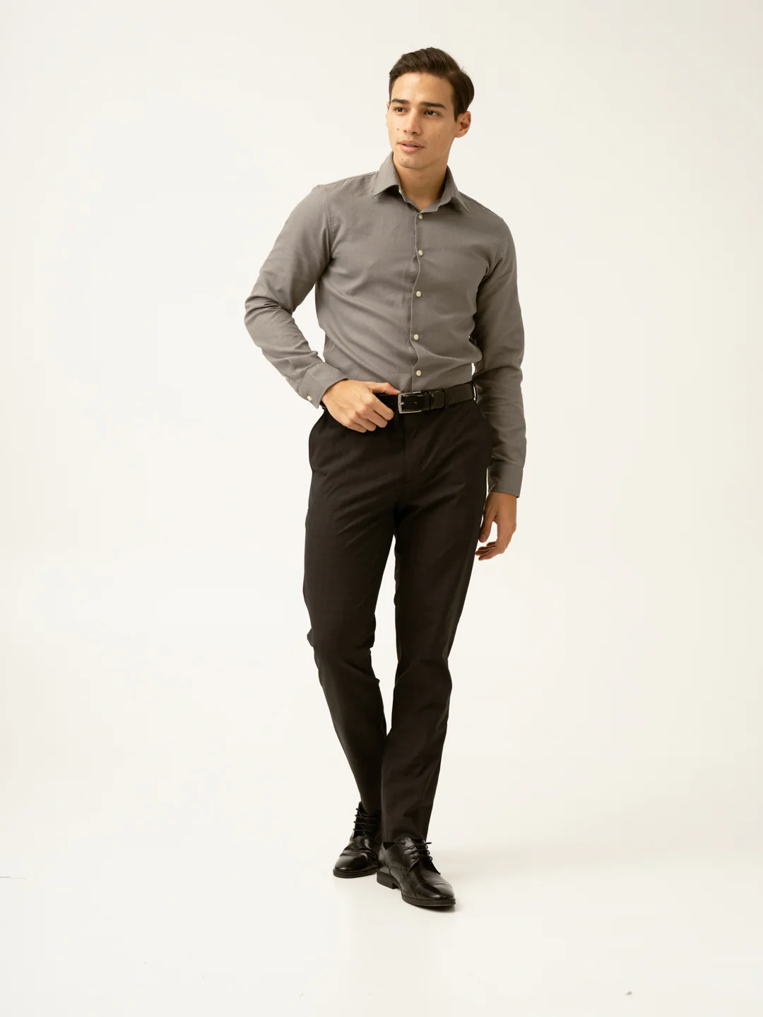Submarine Black Checks Formal Pants - Image 11