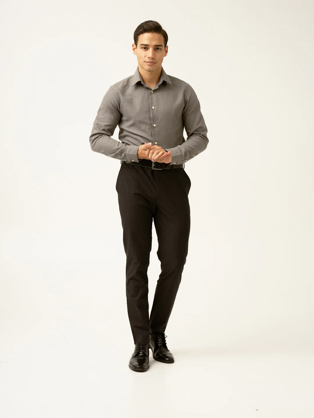 Submarine Black Checks Formal Pants - Image 12