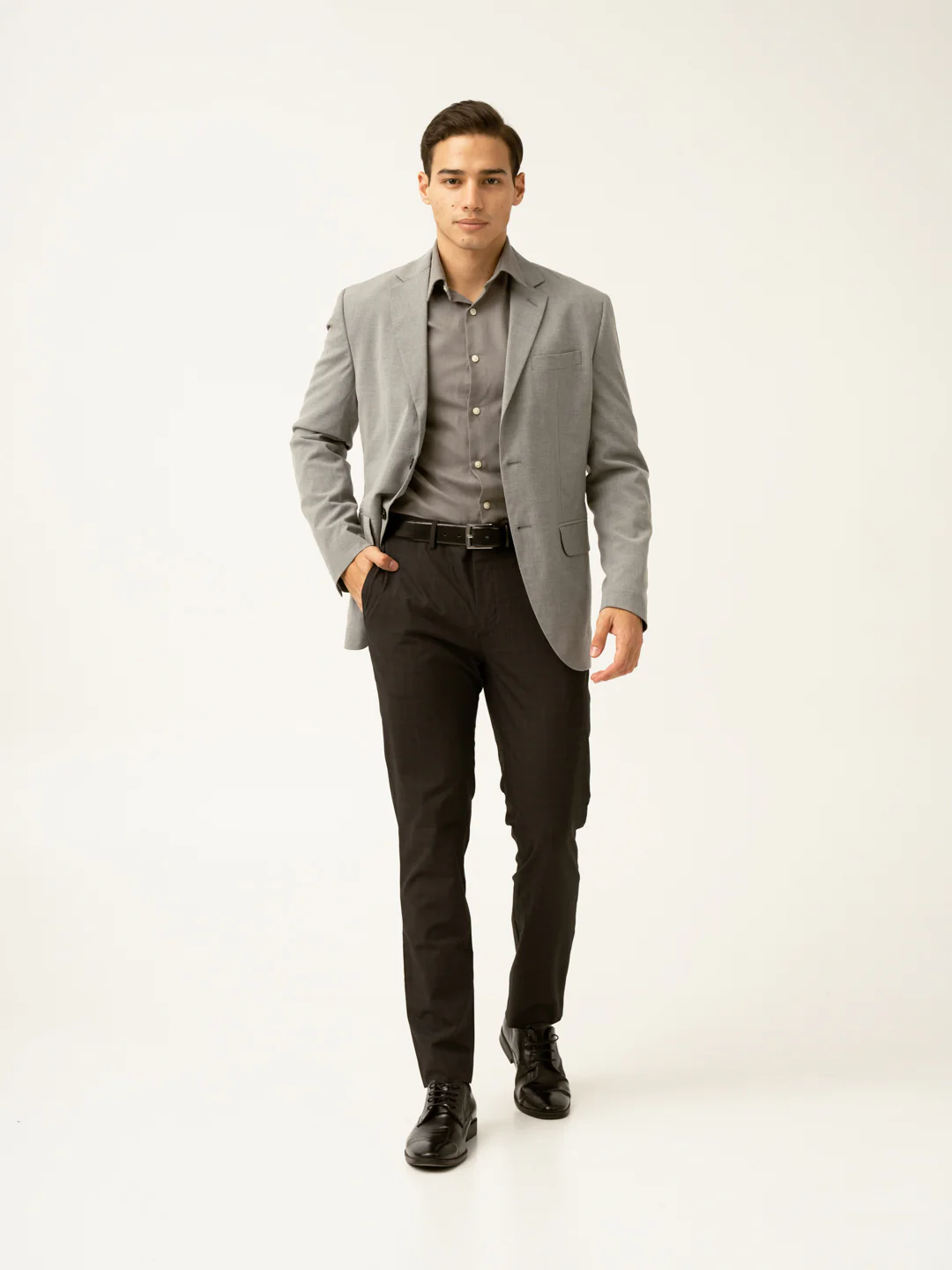 Submarine Black Checks Formal Pants - Image 13