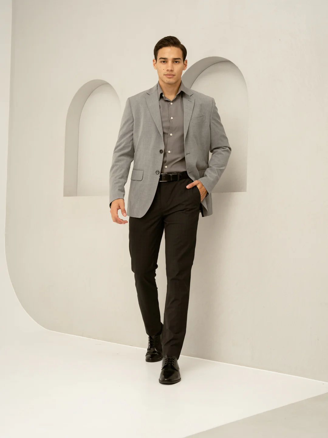 Submarine Black Checks Formal Pants - Image 15