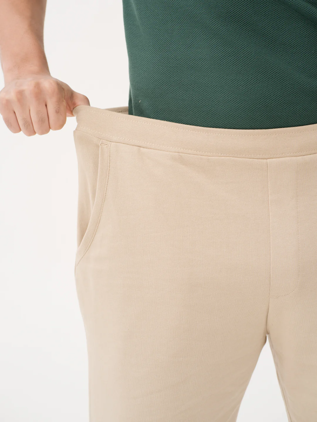 Sunbaked Beige Relaxed Fit Sweatshorts - Image 4