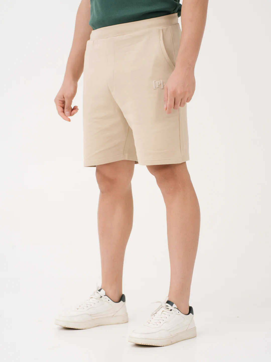 Sunbaked Beige Relaxed Fit Sweatshorts - Image 8