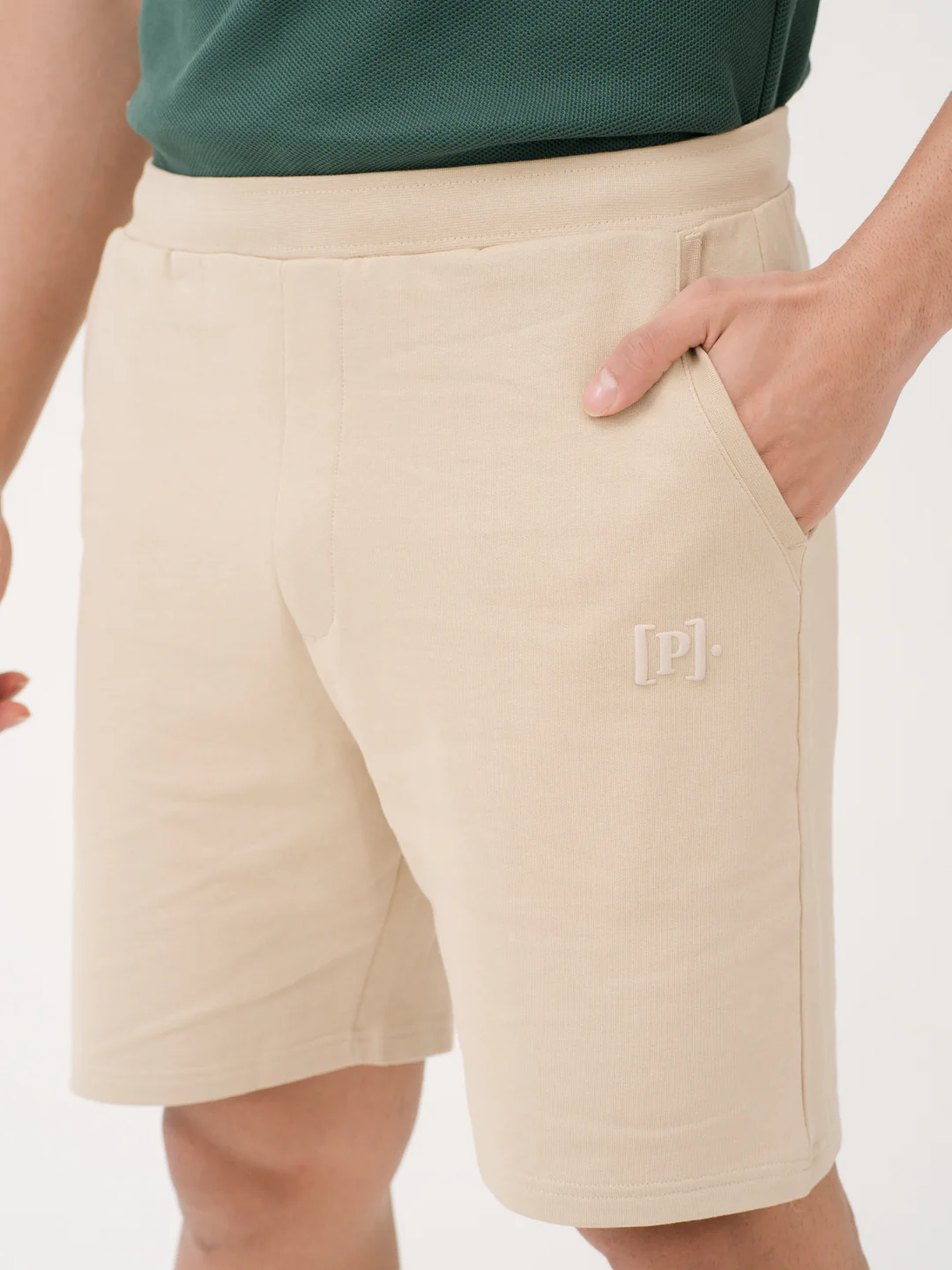 Sunbaked Beige Relaxed Fit Sweatshorts - Image 9