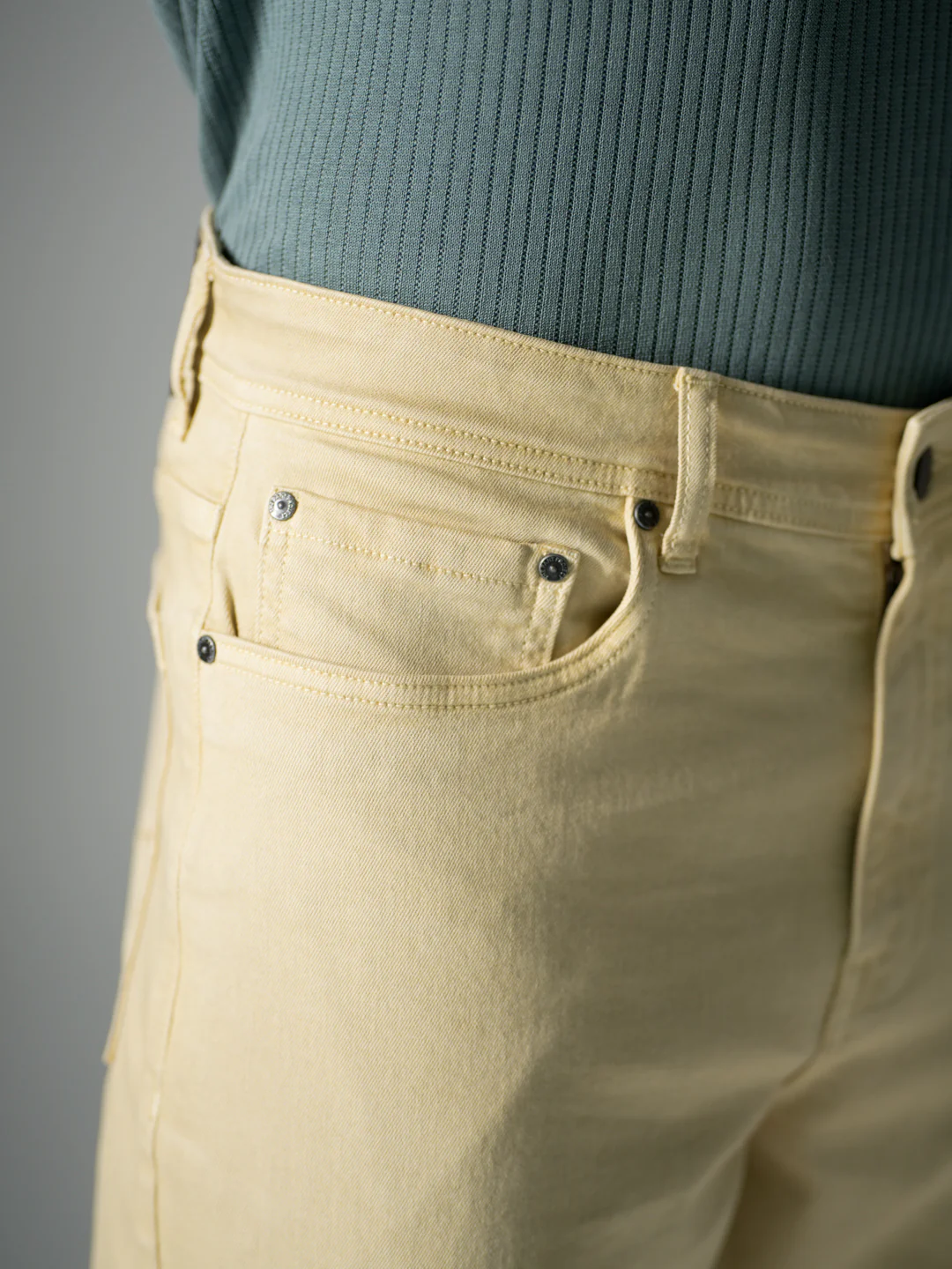 Sunbeam Beige Relaxed Fit Jeans - Image 10