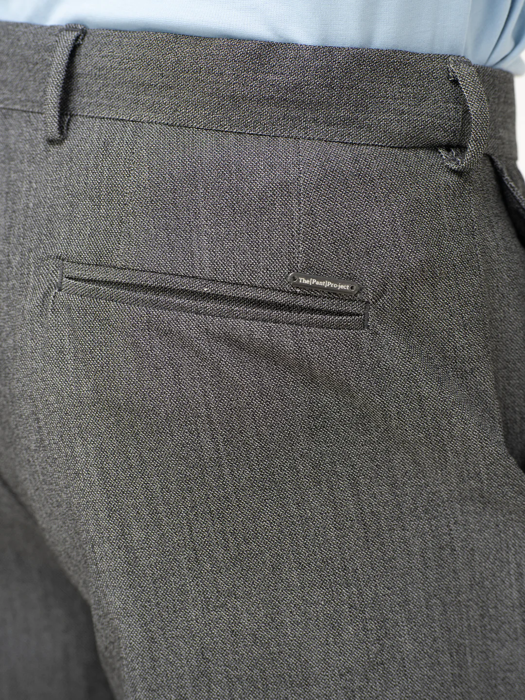 Tarmac Black & White Textured Water Repellent Relaxed Fit Stretch Formal Pants - Image 11