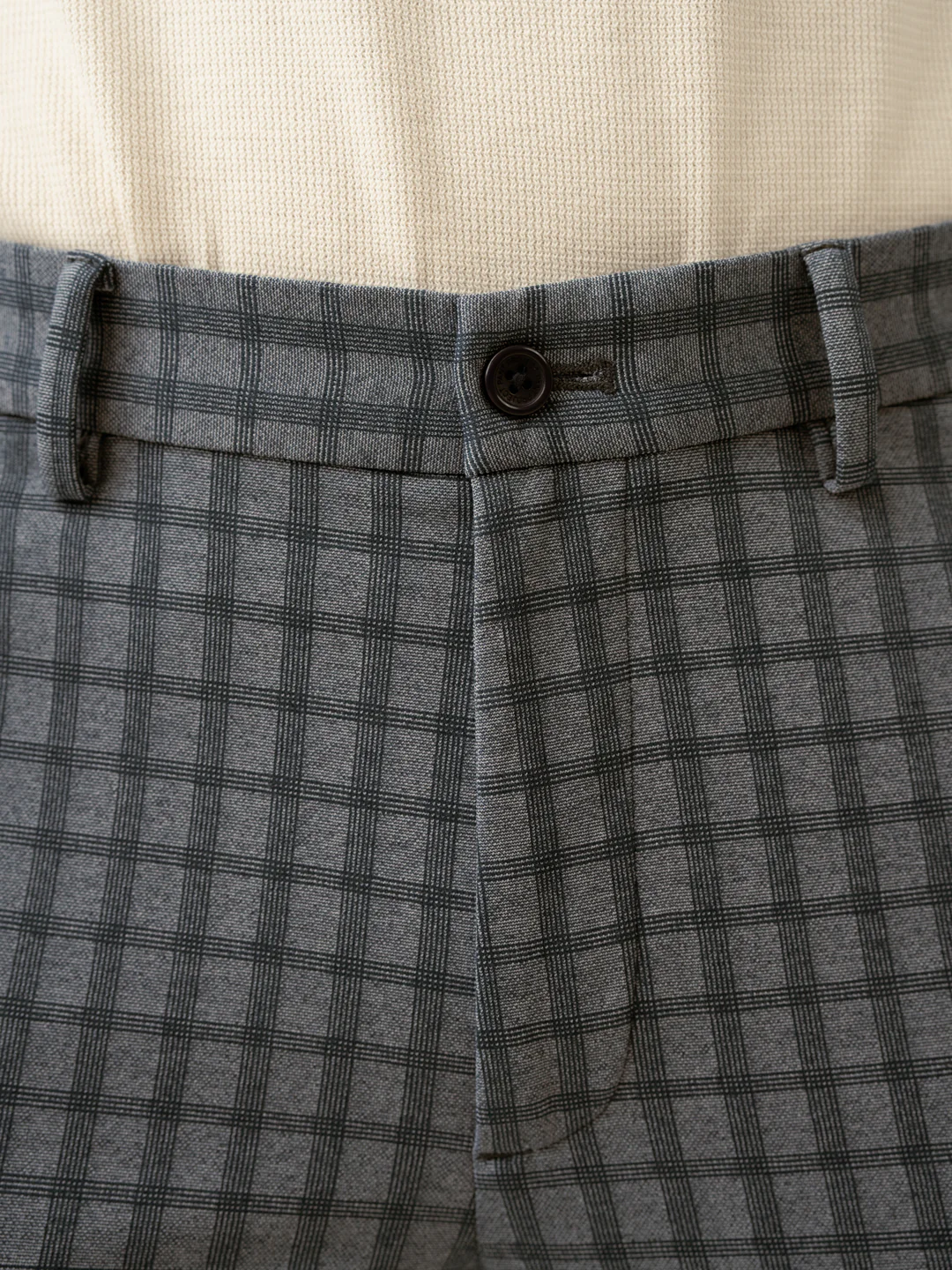 Teal Blue Window Checks Power-Stretch Pants - Image 10
