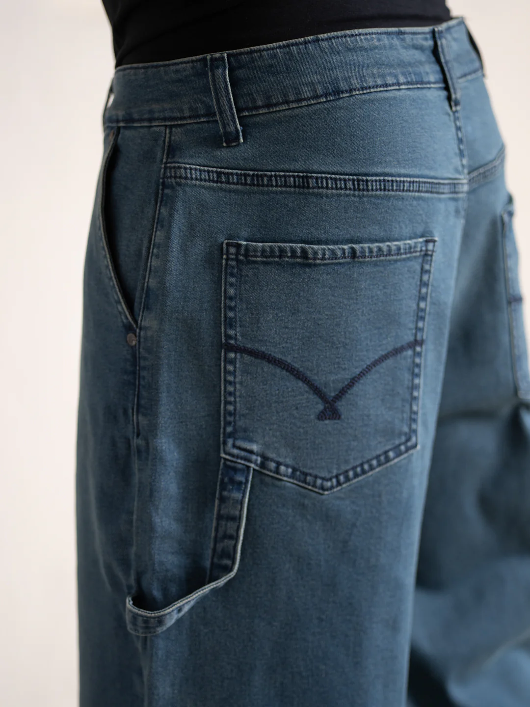 Tempest Blue Baggy Fit Jeans - Image 3