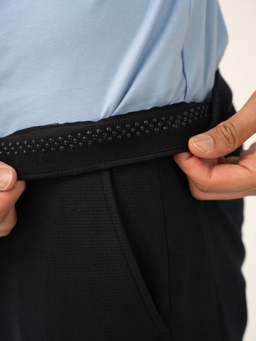 Terminal Navy Waffle Textured Power-Stretch Pants - Image 3