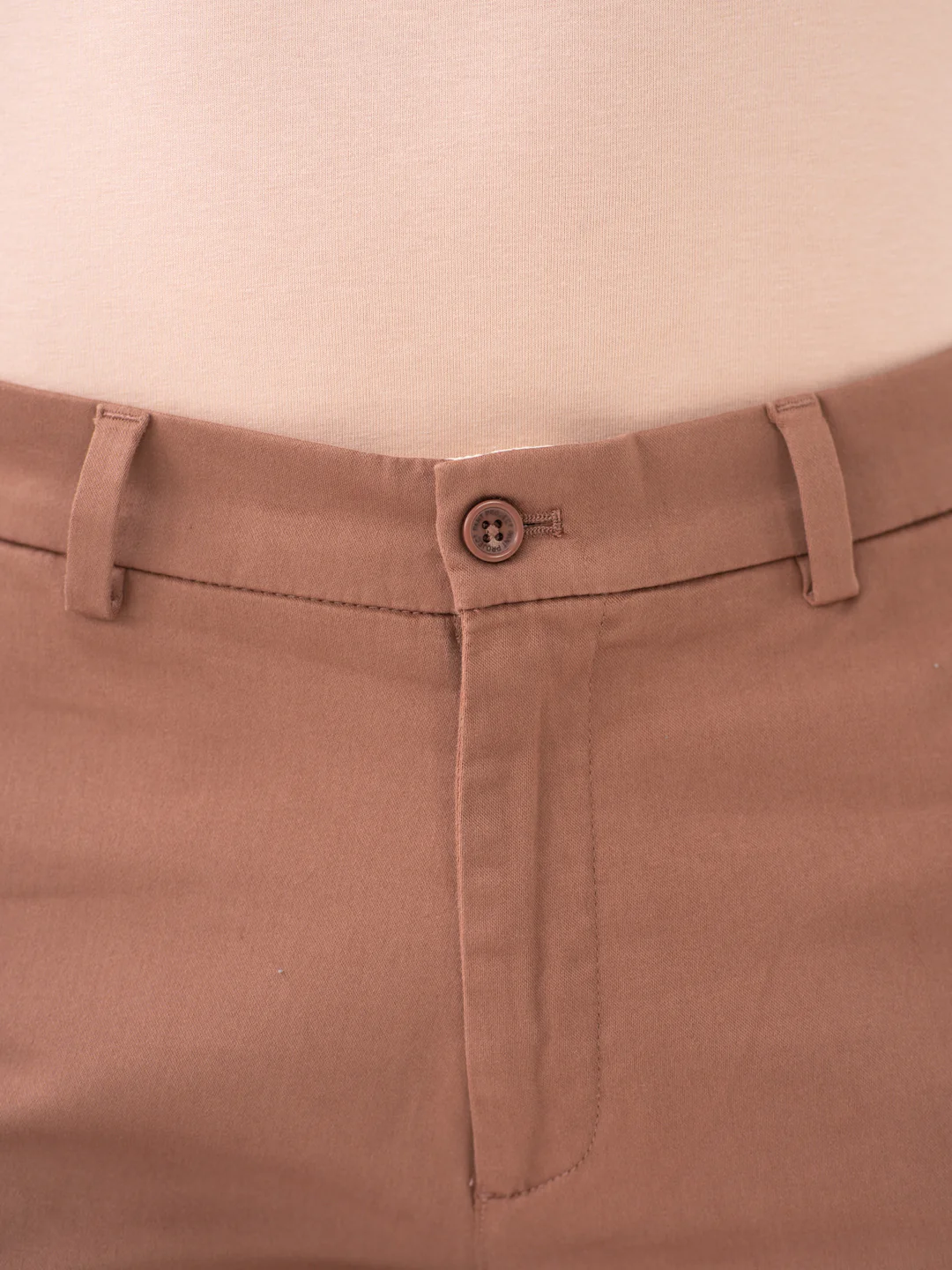 Terracotta Brown Slim Fit Stretch Chinos - Image 8