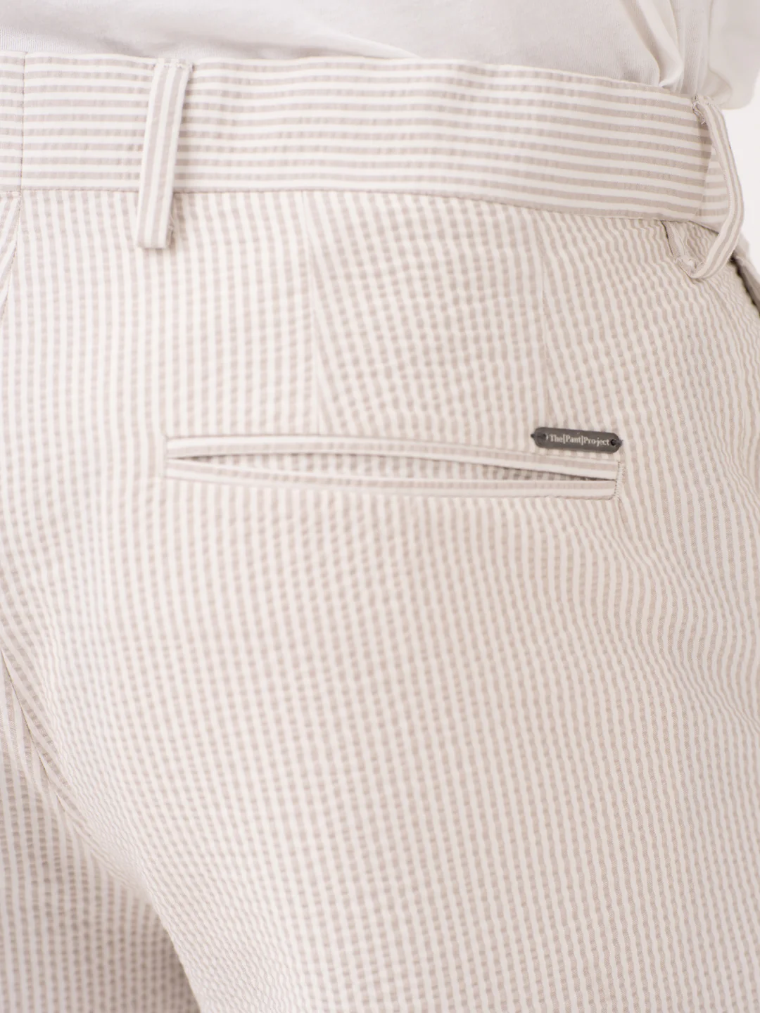 Terrain Taupe Stripes Seersucker Pants - Image 9