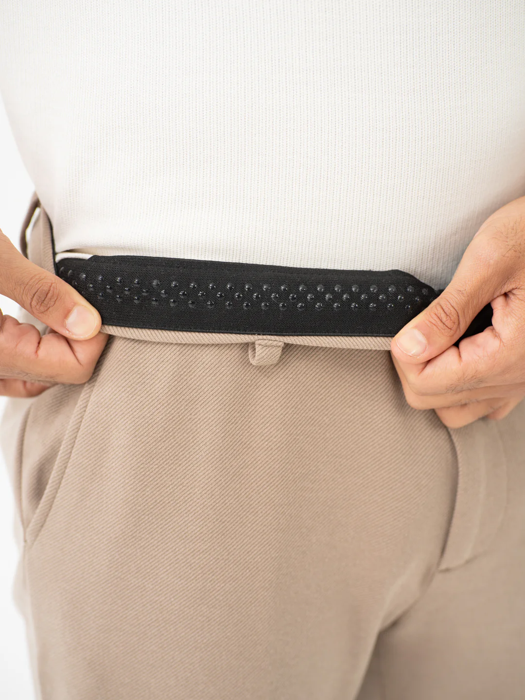 Thistle Beige Twill Slim Fit Power Stretch Pants - Image 4