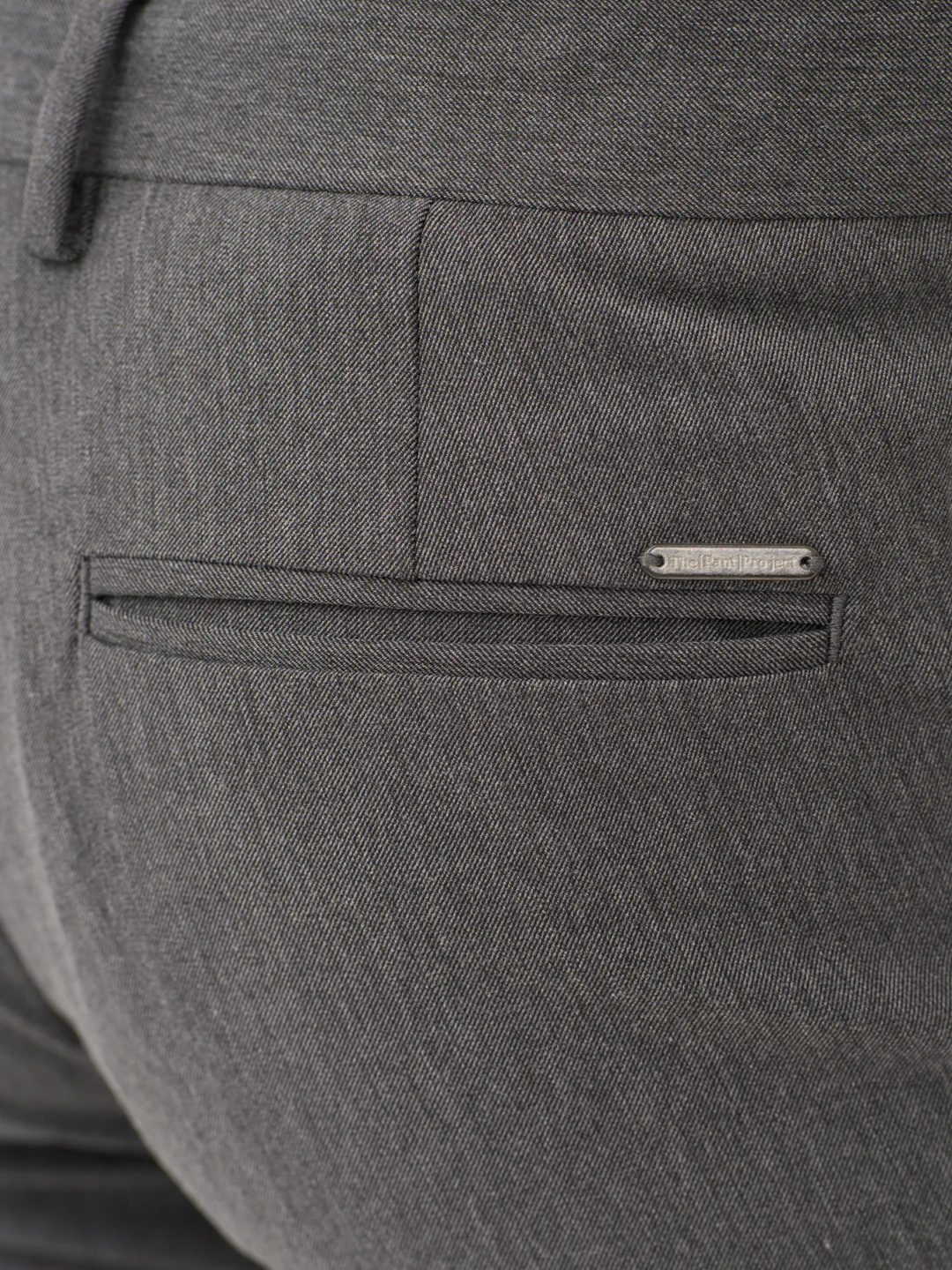 Thorne Grey Luxury Twill Relaxed Fit Stretch Formal Pants - Image 9