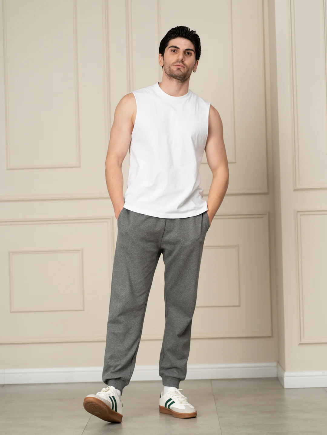 Thorne Grey Tapered Fit Joggers - Image 6