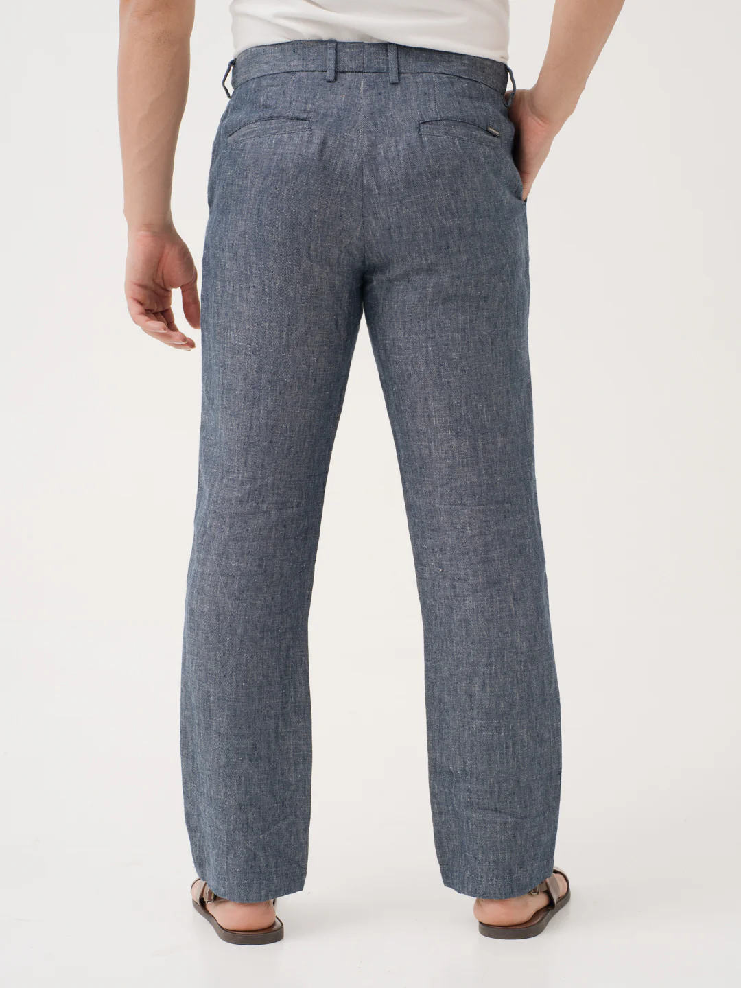 Thryv Indigo 100% Linen Pants - Image 5