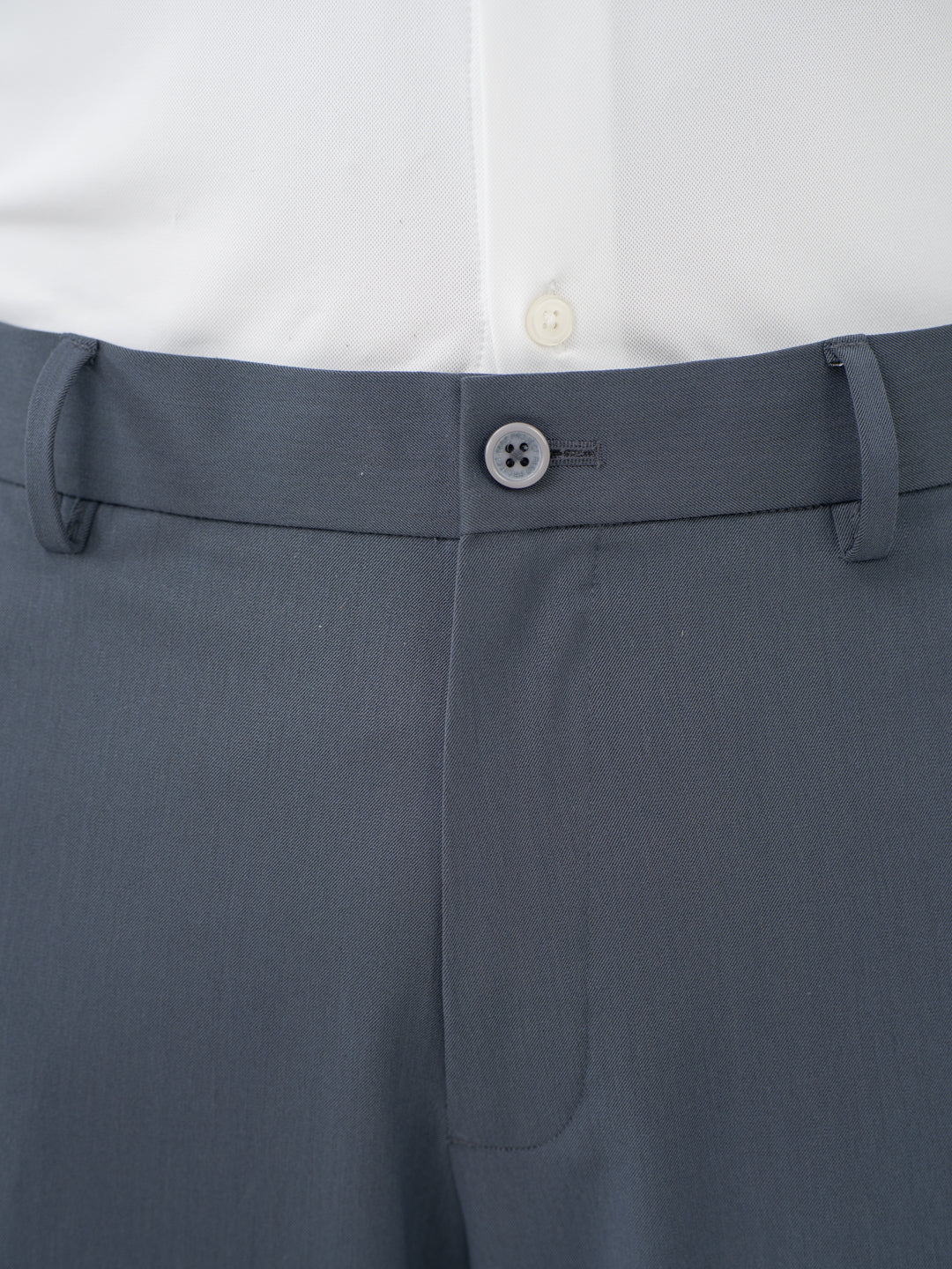 Thunder Grey Water Repellent Relaxed Fit Stretch Formal Pants - Image 10