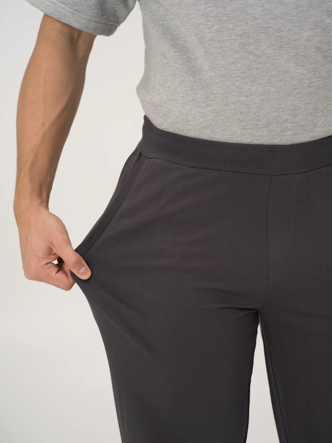 Thunderstorm Grey Cotton Sweatpants - Image 4