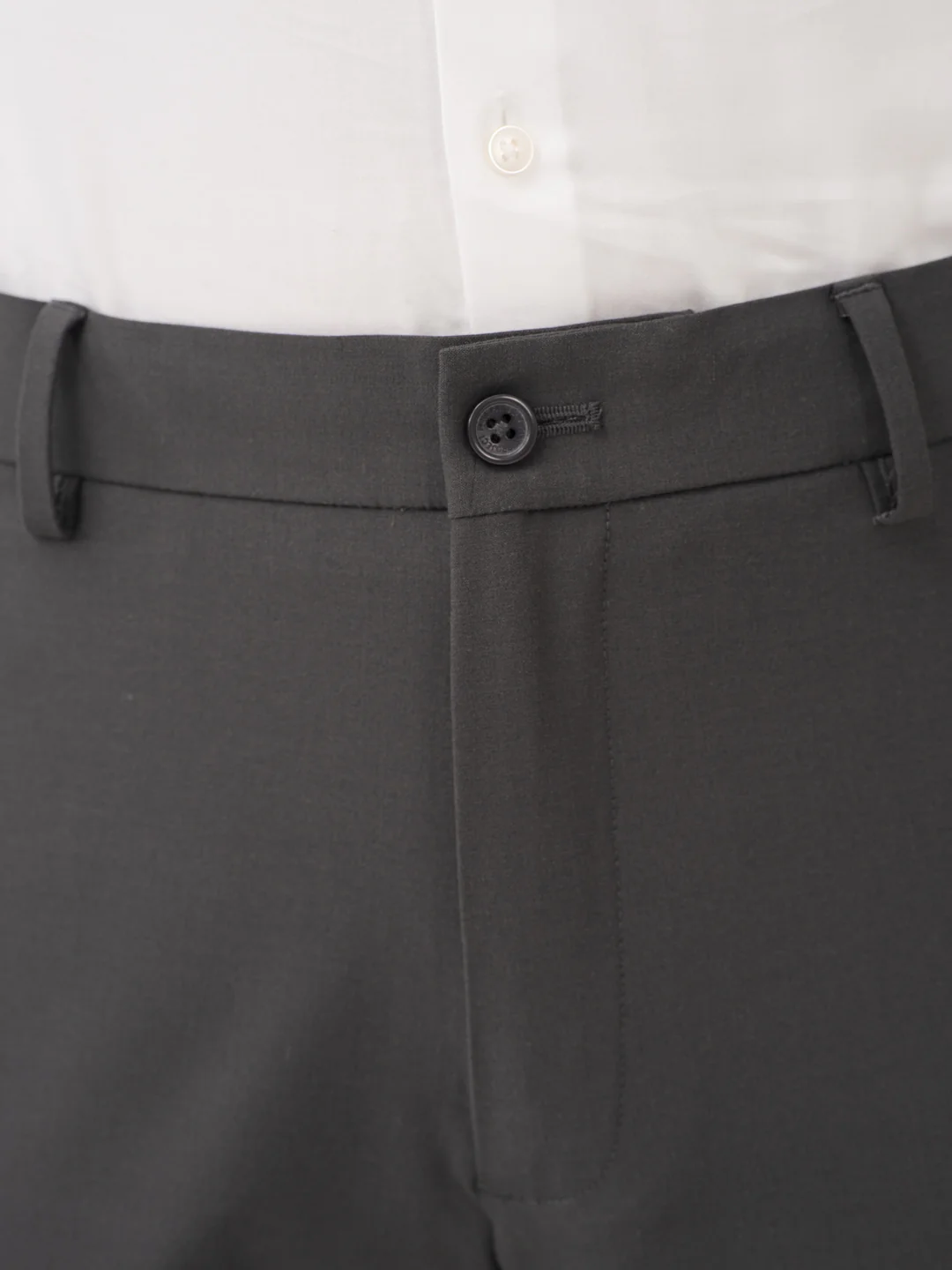 Timeless Grey Relaxed Fit Stretch Formal Pants - Image 11