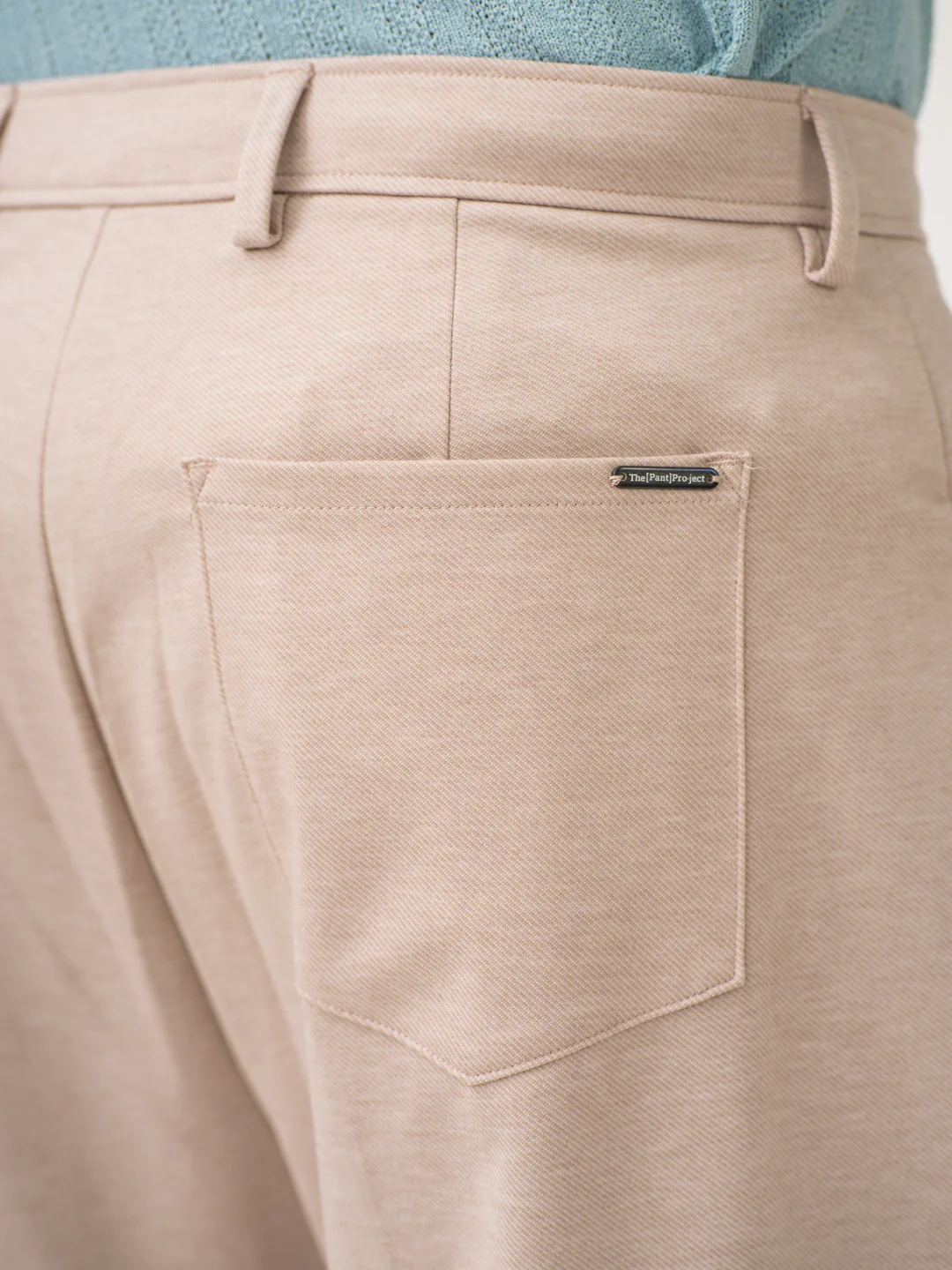 Tofu Beige Relaxed Fit Korean Pintuck Pants - Image 9