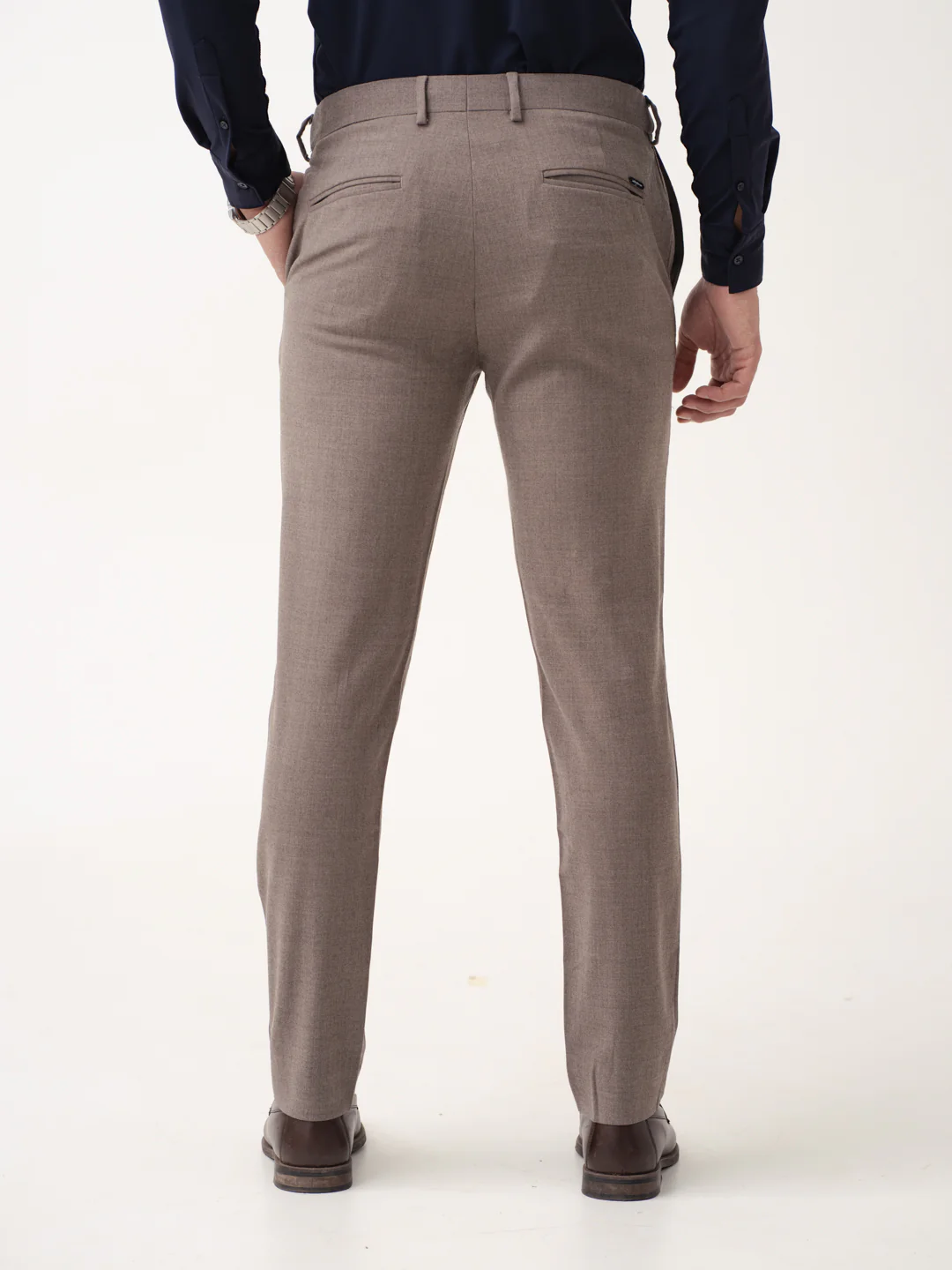Tortona Brown Merino Wool Pants - Image 8