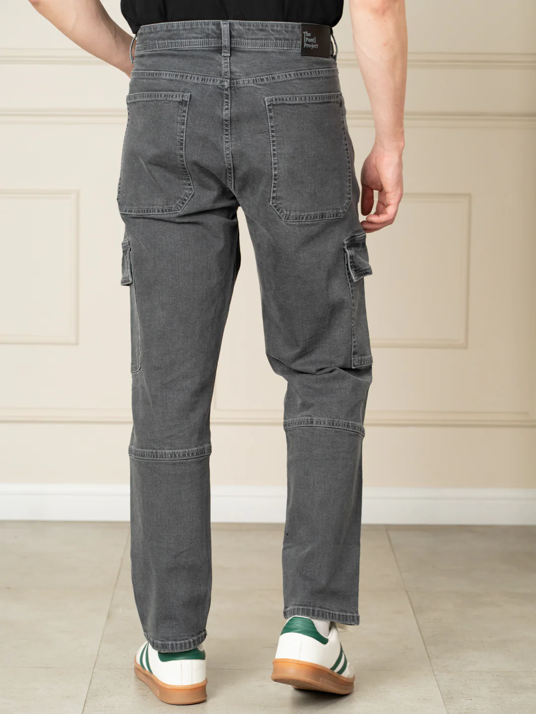 Trail Grey Relaxed Fit Denim Cargos - Image 8