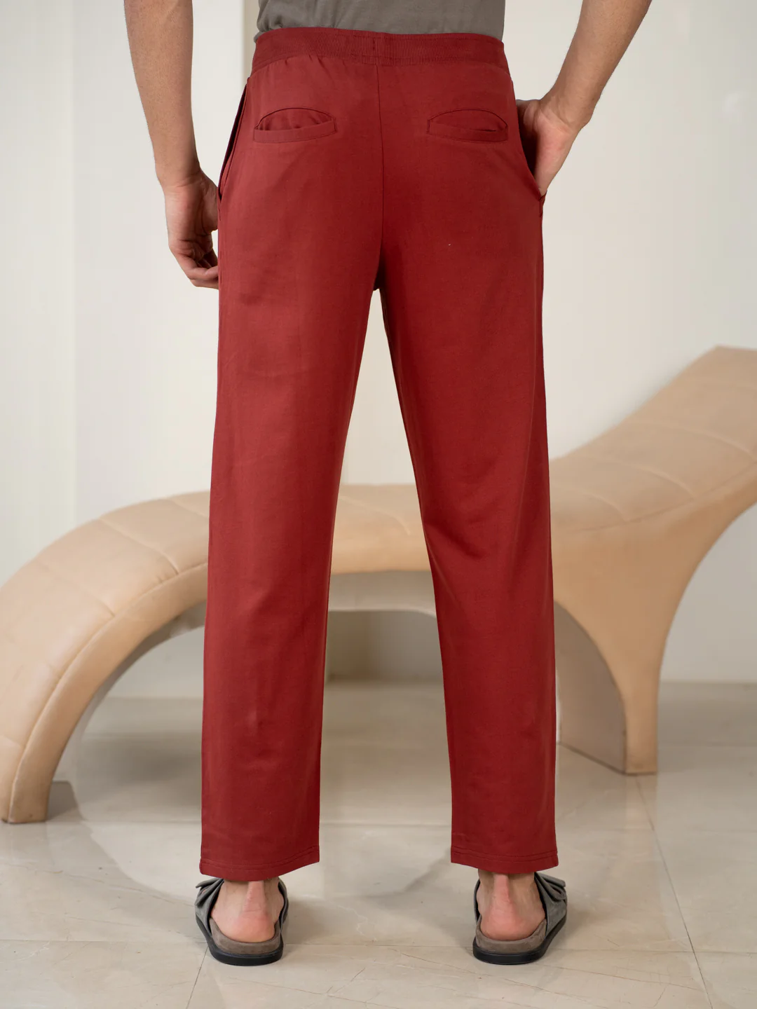 Trail Red Cotton Sweatpants - Image 5