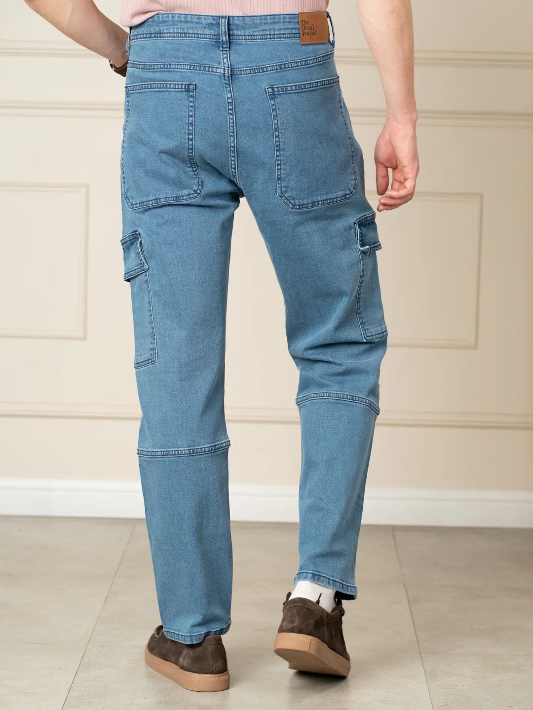 Trek Blue Relaxed Fit Denim Cargos - Image 8