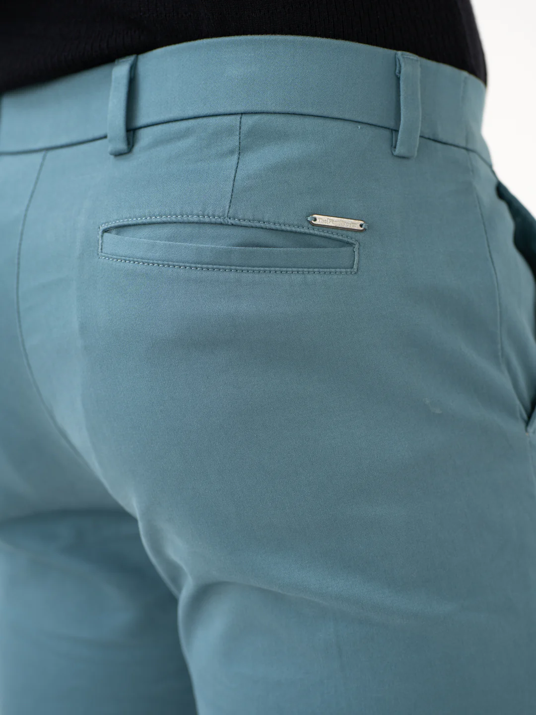 Tropical Turquoise Slim Fit Stretch Chinos - Image 6