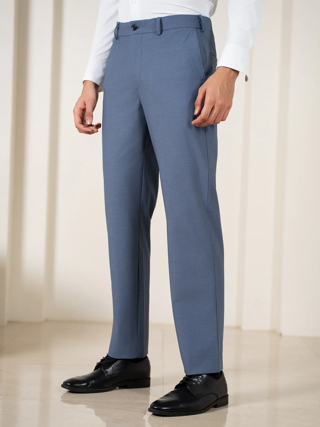True Blue Relaxed Fit Stretch Formal Pants - Image 7