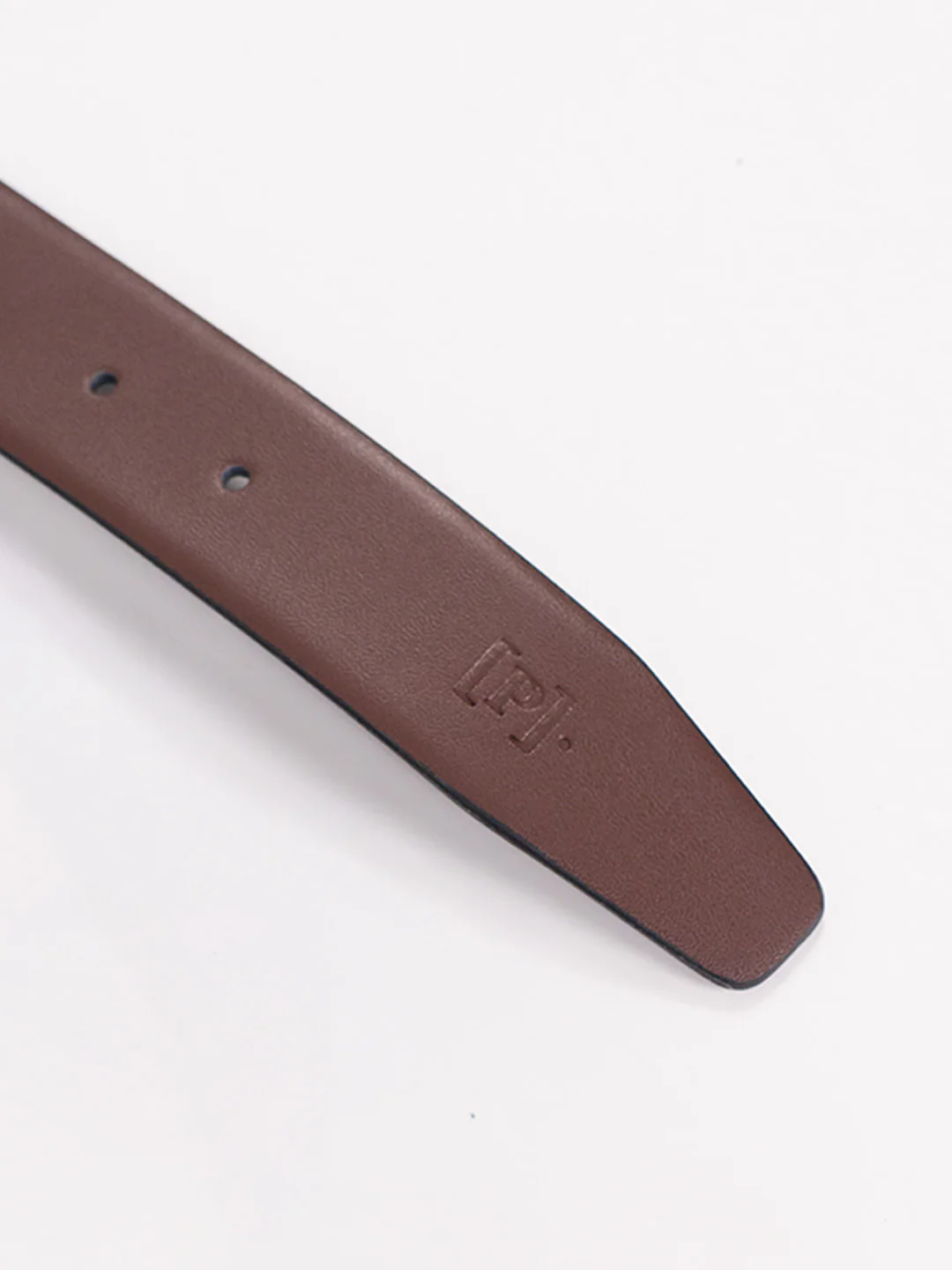 Truffle Brown Leather Reversible Belt - Image 4