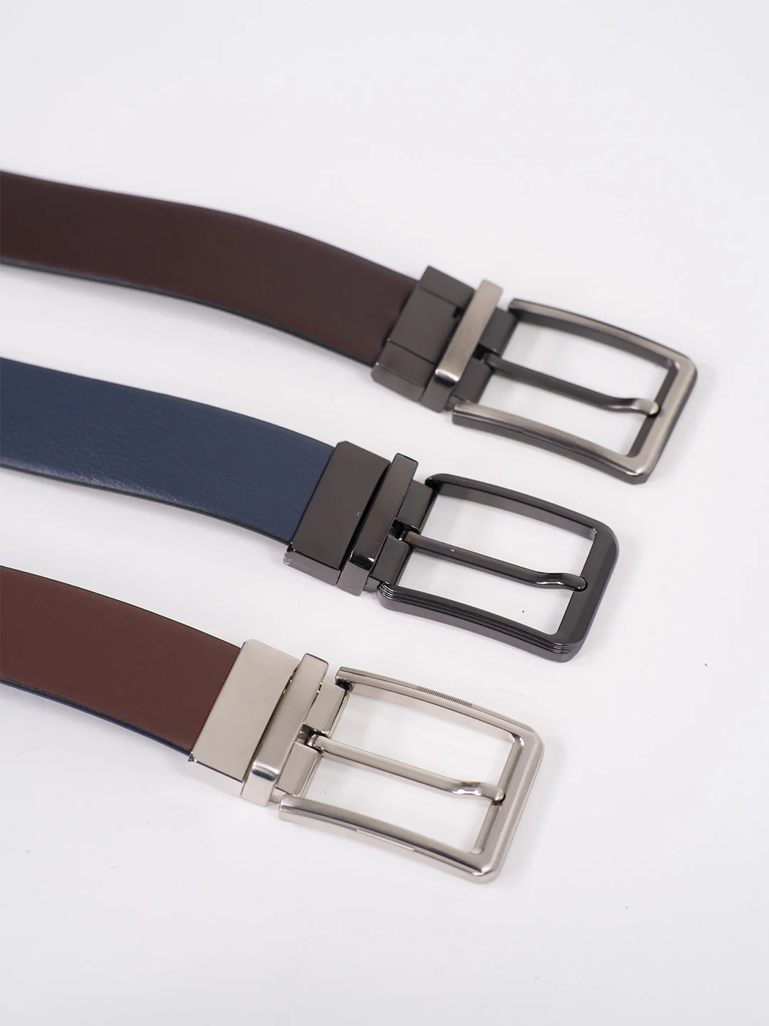 Truffle Brown Leather Reversible Belt - Image 5
