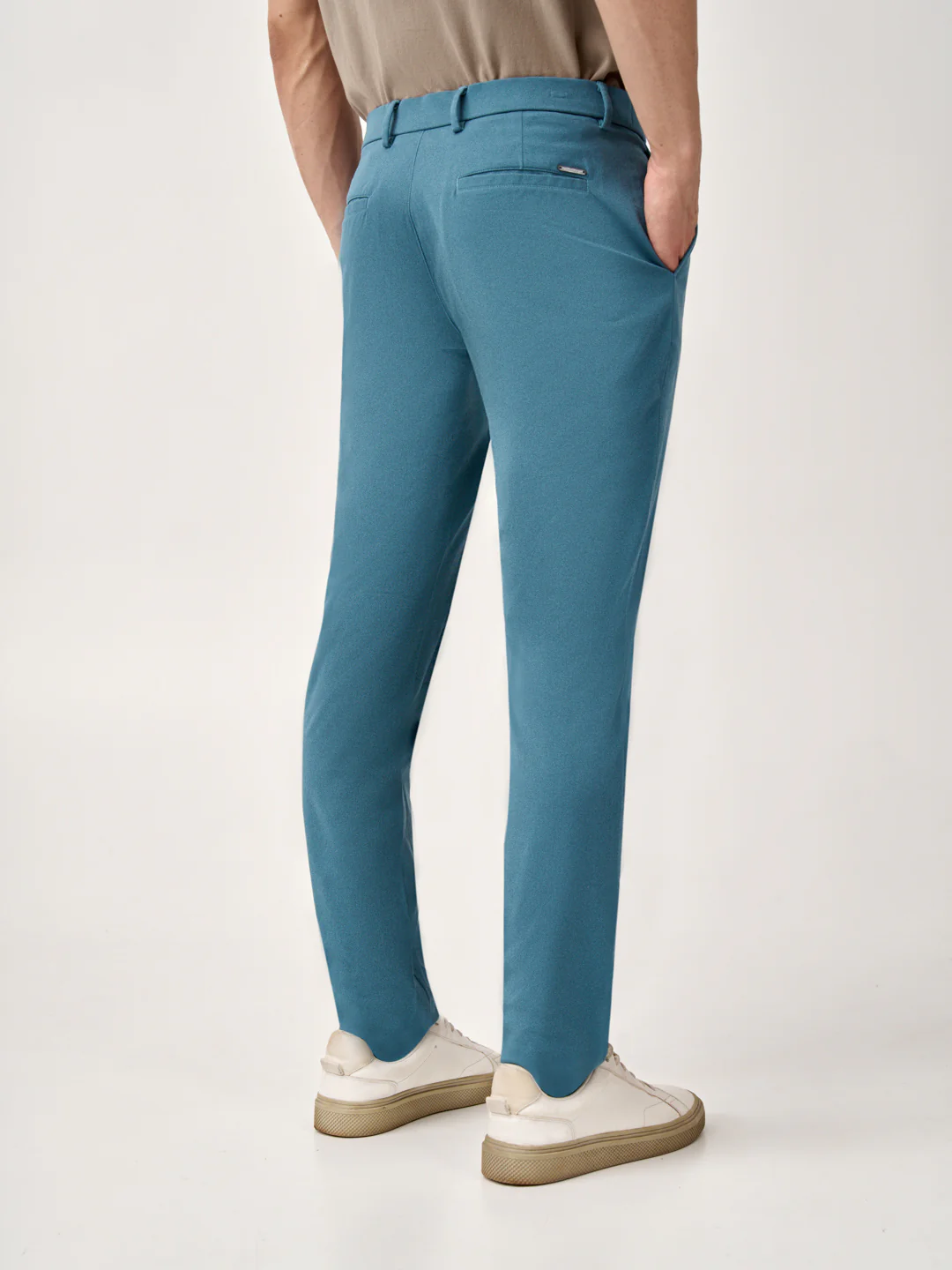 Tulum Turquoise Stretch Chinos - Image 8