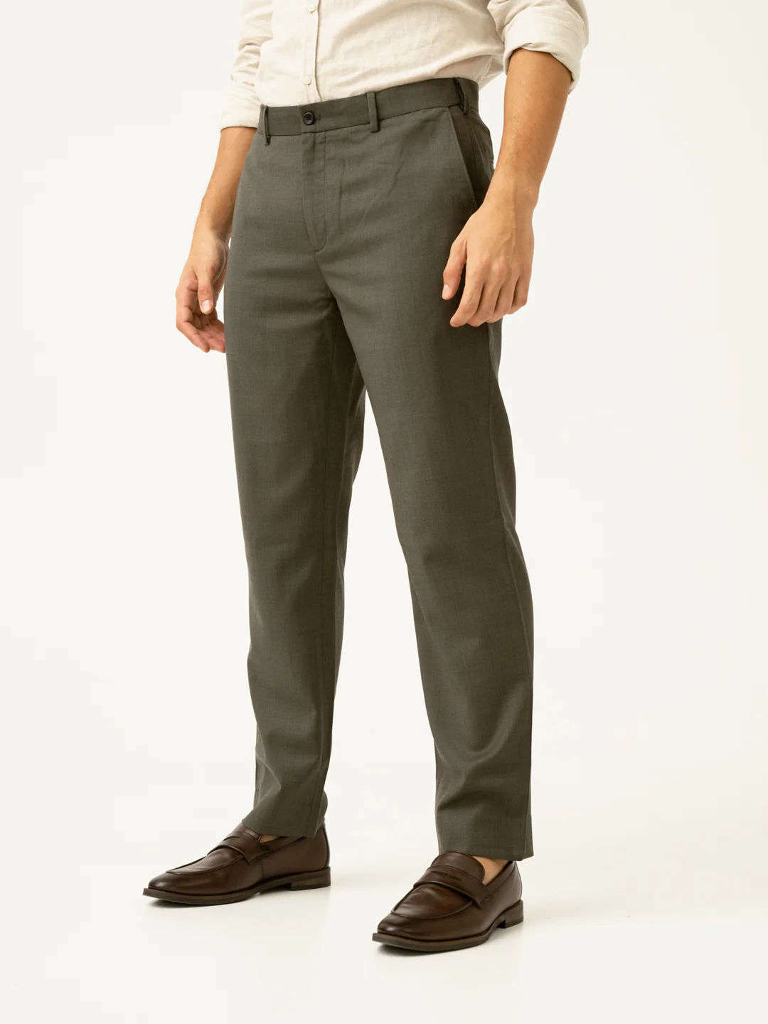 Turtle Olive Luxury Merino Wool Pants - Image 10