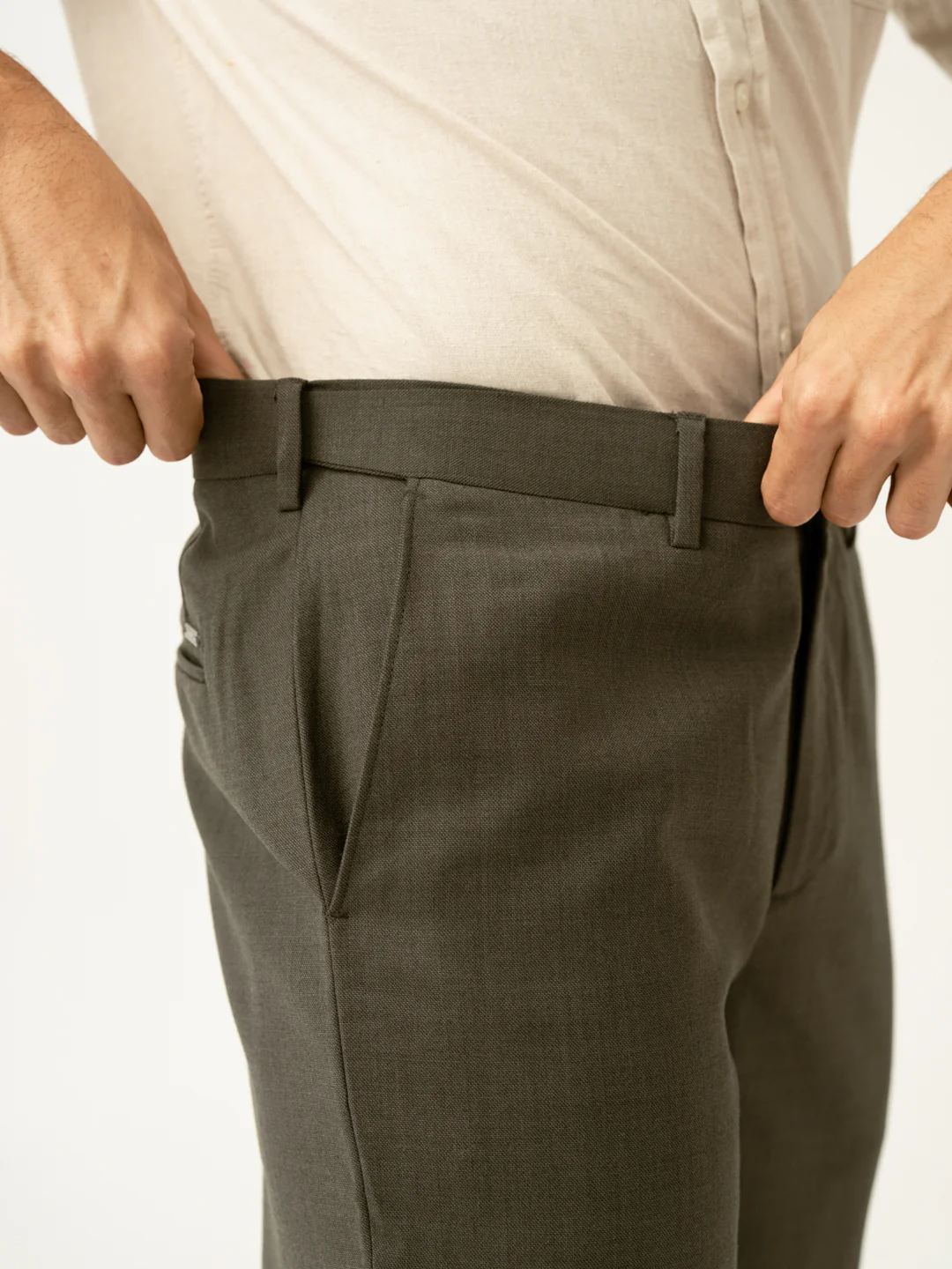 Turtle Olive Luxury Merino Wool Pants - Image 4