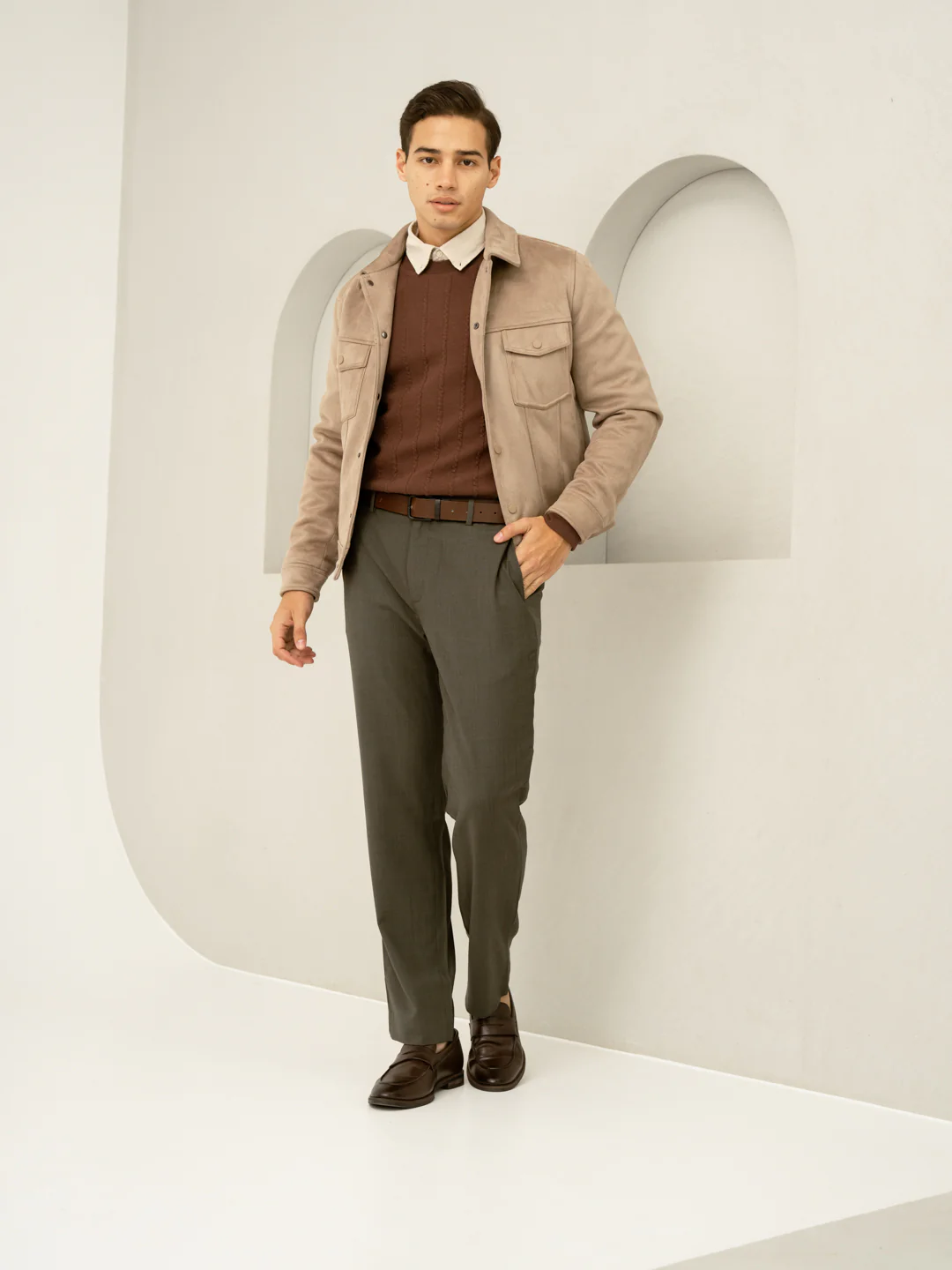 Turtle Olive Luxury Merino Wool Pants - Image 5