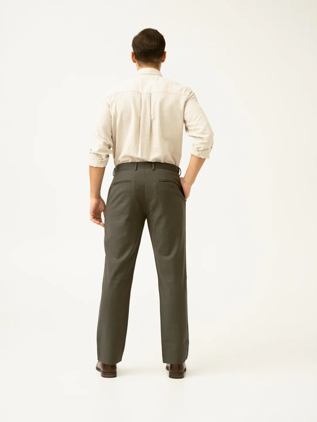 Turtle Olive Luxury Merino Wool Pants - Image 6