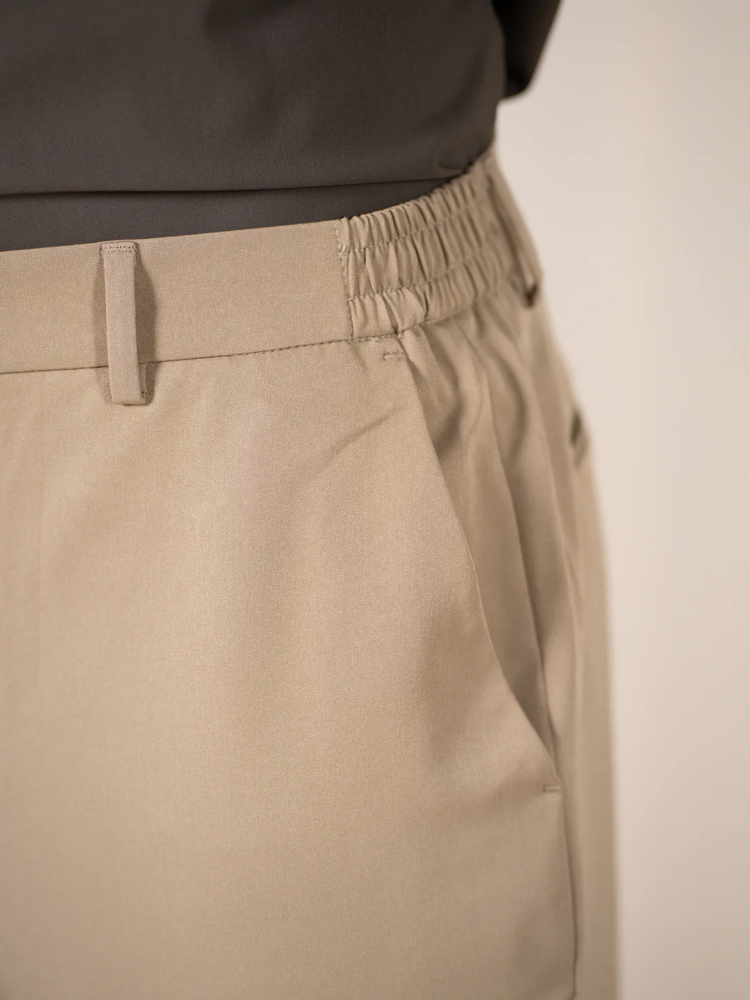 Uncommon Beige 247 Relaxed Fit Smart Formal Trousers - Image 6