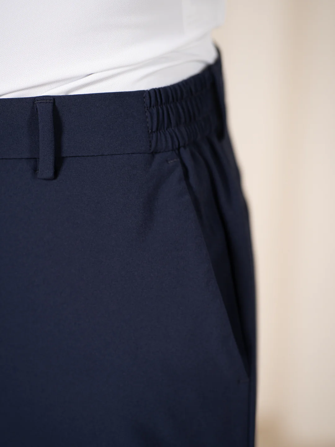 Uplift Navy 247 Relaxed Fit Smart Formal Trousers - Image 7