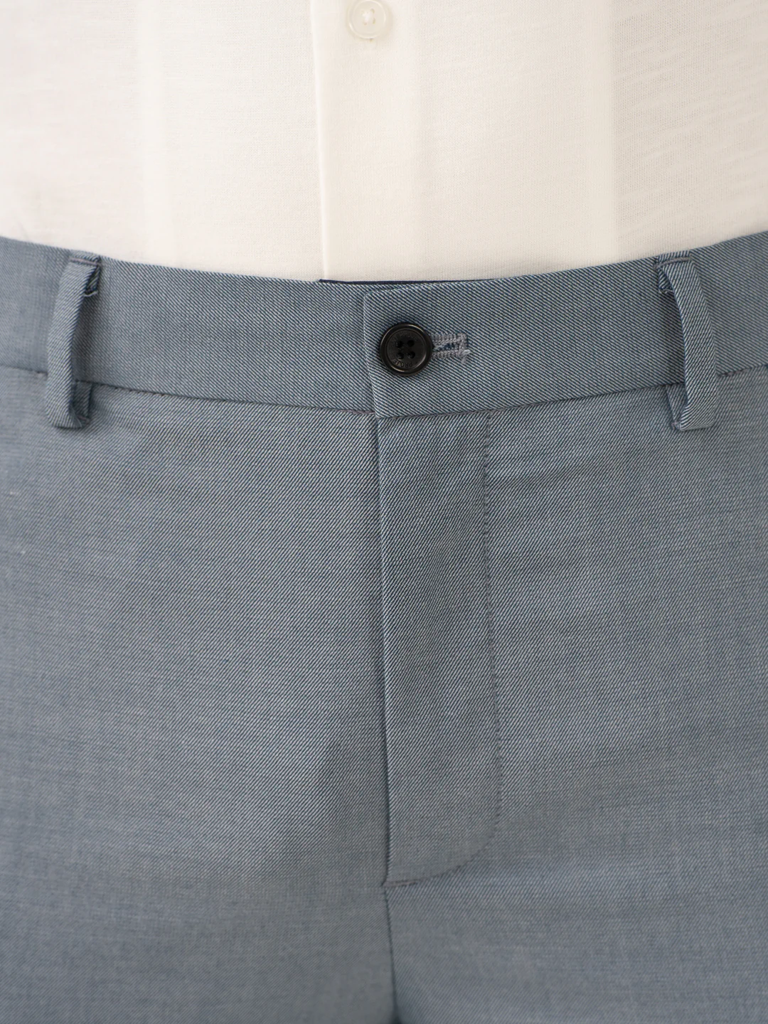 Vail Blue Twill Stretch Formal Pants - Image 10