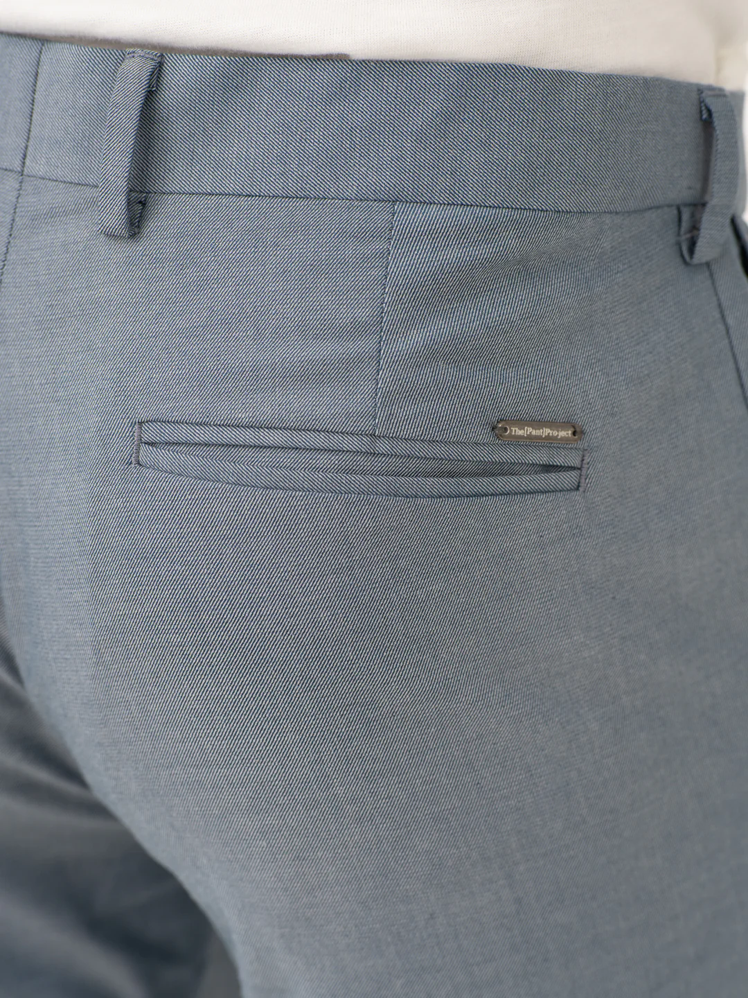 Vail Blue Twill Stretch Formal Pants - Image 12